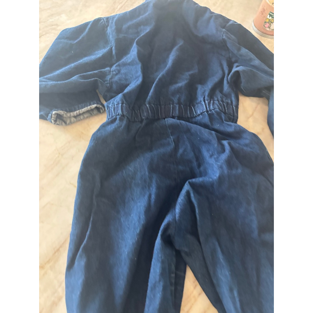 Vintage 80s denim/jean jumpsuit size 8-10 - Picture 8 of 8
